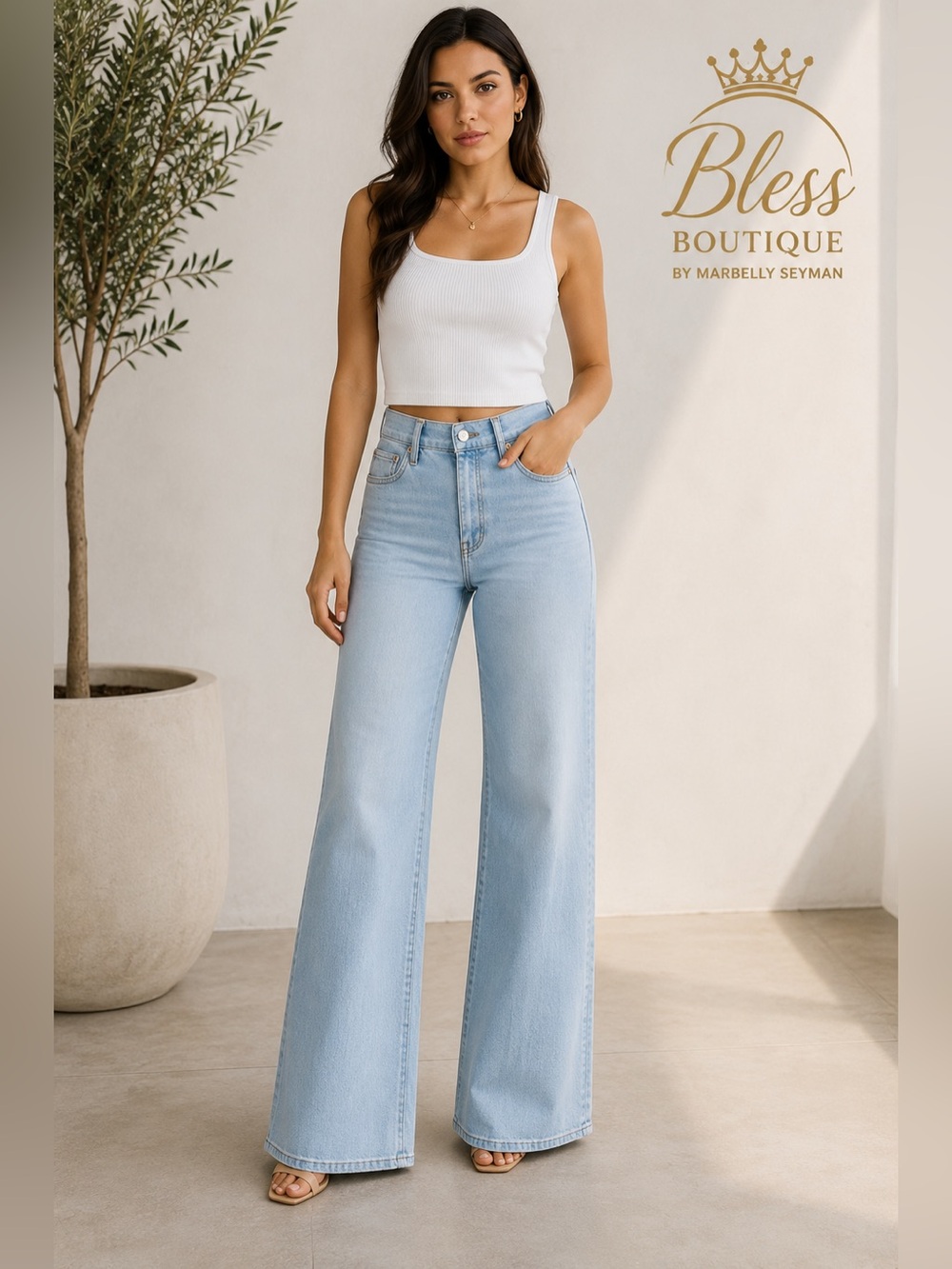 FRAME Le Slim Palazzo Tribute High Rise Wide Leg Jeans Size 26